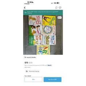 Dr. Seuss Children Kids Hardcover Books Lot of (4) Different Titles